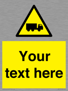 Custom Lorry Hazard Sign